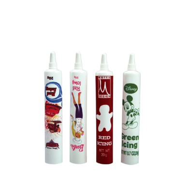 Tube de nourriture long de tube de tube souple de 20ml PE avec le chapeau à visser